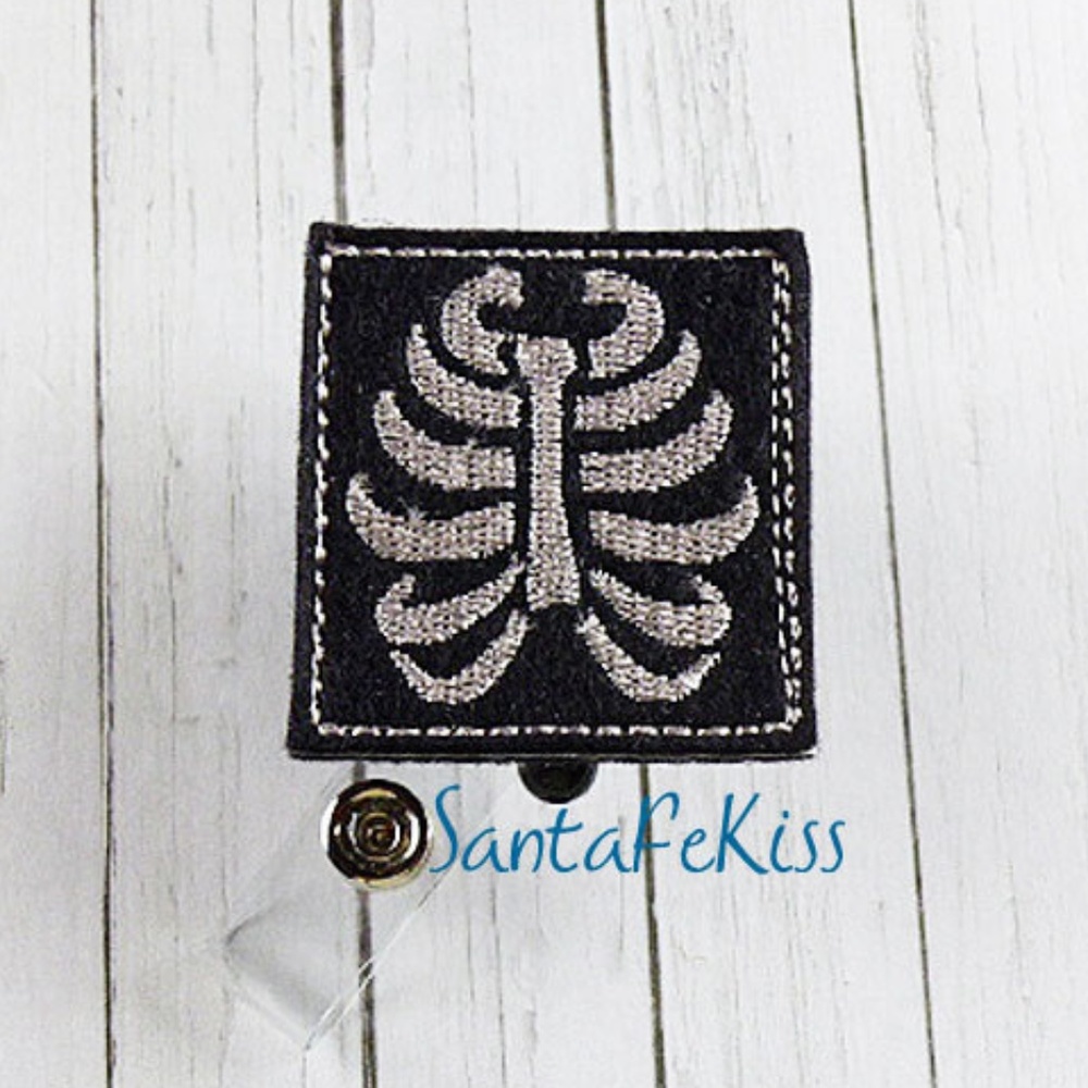 Silver X-ray Radiologist Felt Badge Reel